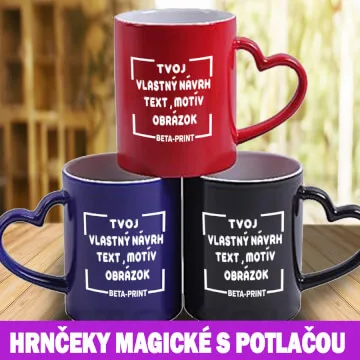 Hrnčeky magické s potlačou